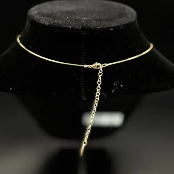 Anthropologie Gold Ring Necklace Pendant - Picture 3 of 4